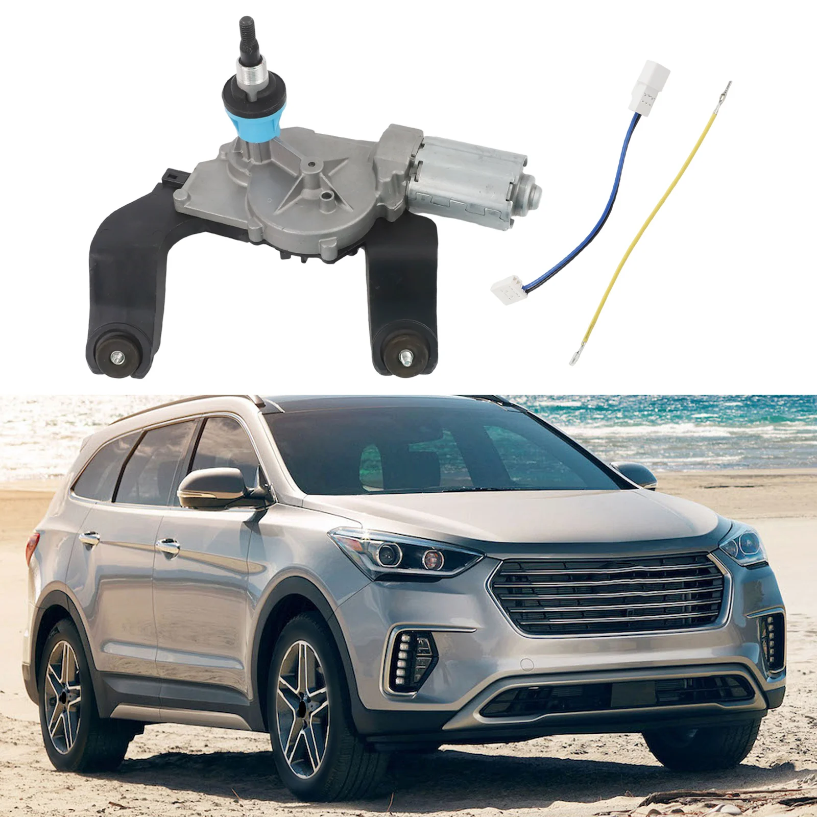 Enlace de piezas de Santa Fe para mantenimiento de limpiaparabrisas Hyundai fácil de instalar sin deformación para Hyundai Santa Fe 2013-2019