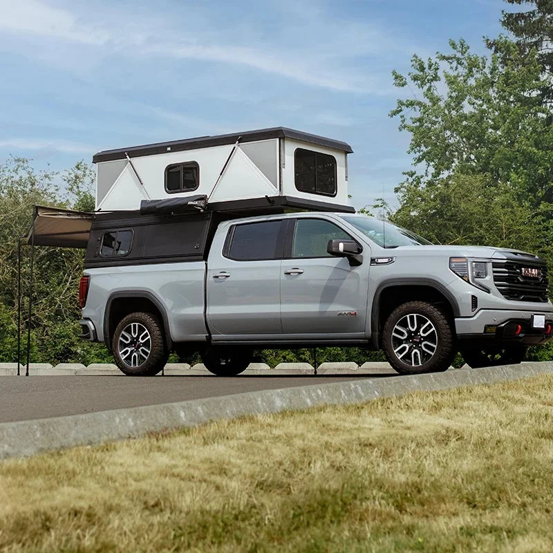 High Quality Full Protection Insulated Hard Shell Roof Top Tent All Season Durable 4x4 Offroad Camping Fit For F-150/250 Ranger