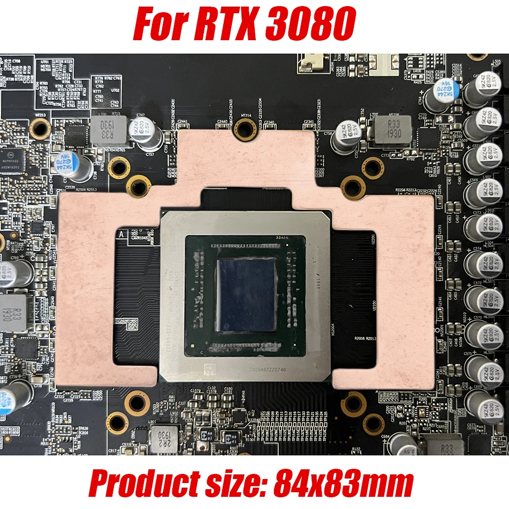 386,4 w/m.k GPU RAM Kupfer Kühlkörper für Kühler Memory Miner für RTX 3080/RX XT/RX GPU Kühlung Thermo pad