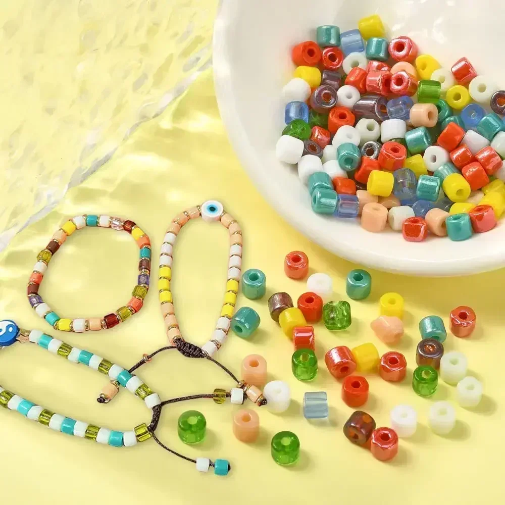 

10 г японских стеклянных бусин с отверстиями, разноцветные круглые бусины для изготовления украшений, DIY, ручной работы, для ожерелий, браслетов, аксессуаров