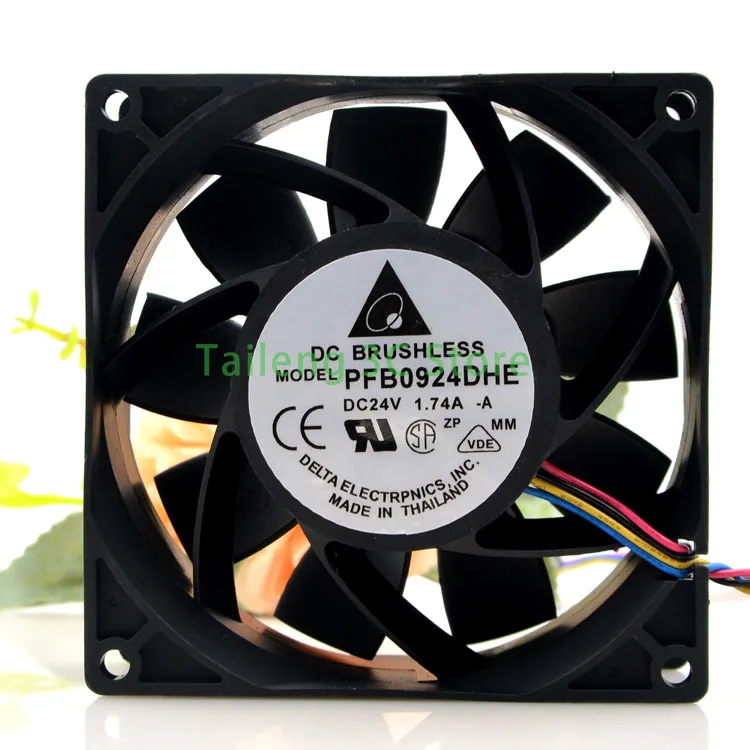 

for Delta PFB0924DHE 9CM 9038 DC 24V 1.74A Violent Large Air Volume Chassis Cooling Fan