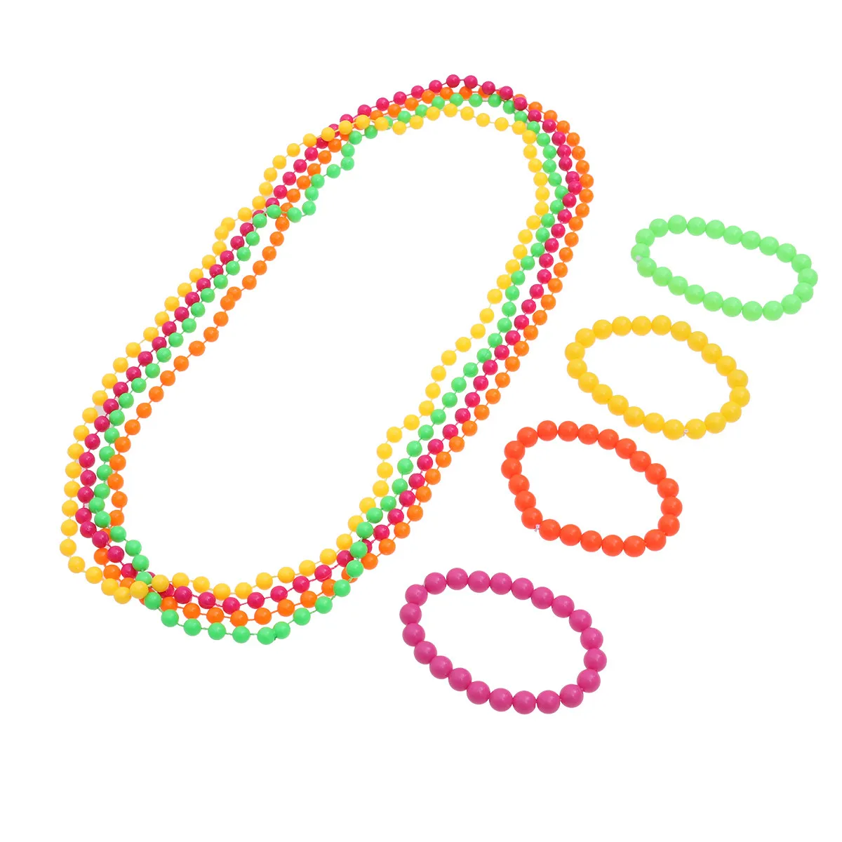 80S Style Costume Accessories Wide Lace Headband Bright Fishnet Gloves Ear Hook Earrings Matching Necklace for Cosplay