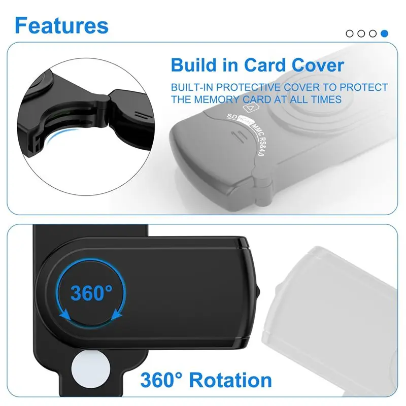 AED6-USB 3.2 Multi Memory Card Reader OTG Android Adapter USB3.0 Card Reader For Mic SD/TF Card Reader Computer PC