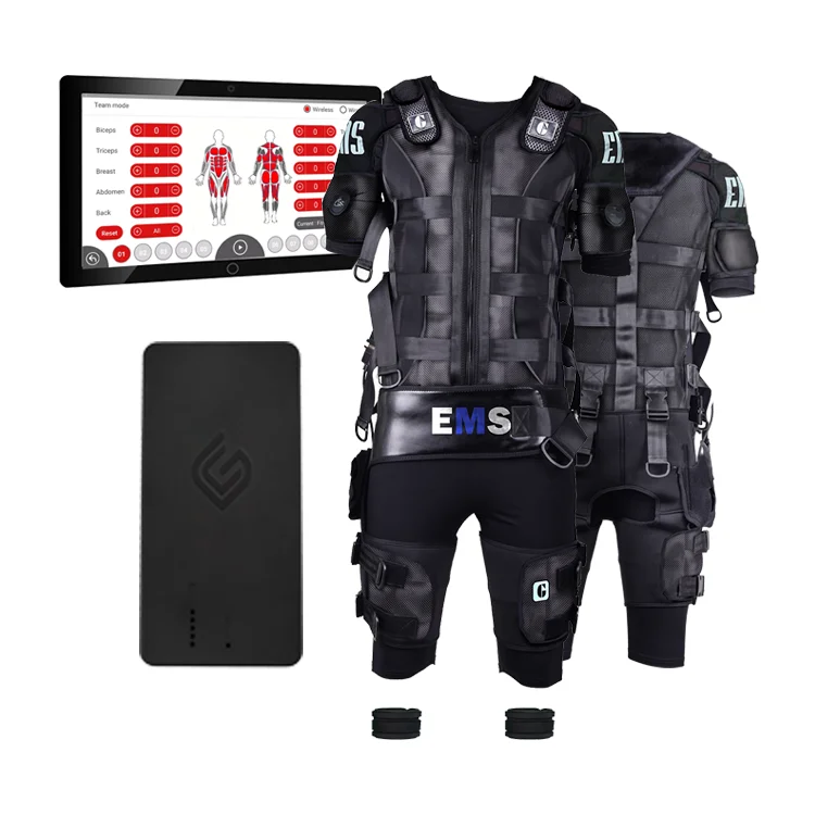 wholesale silicone full body  wireless ems trainer training fitness suit ems training suit