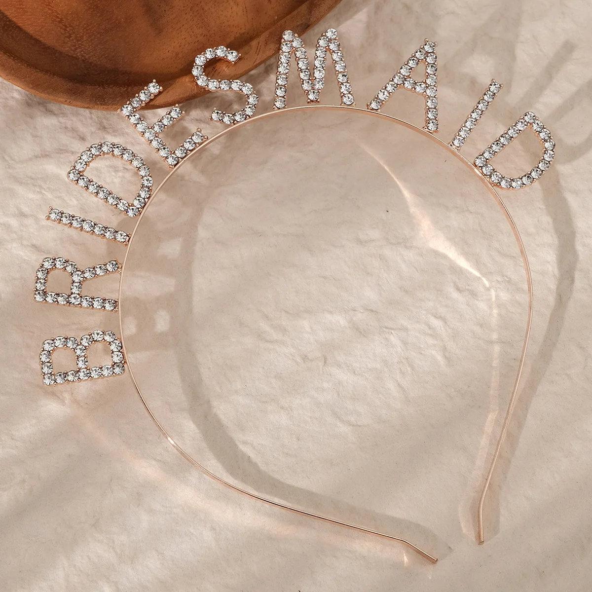 Criativo alfabeto dama de honra headpiece-noiva smaid completo strass bandana hairband festa de casamento acessórios para o cabelo