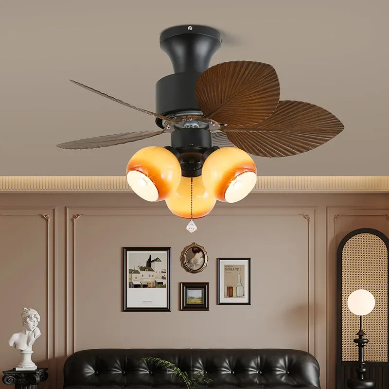

DORIAN European Luxury Fan Light American Retro Living Room Restaurant Bedroom Study Villa Cafe LED Remote Electric Fan Light