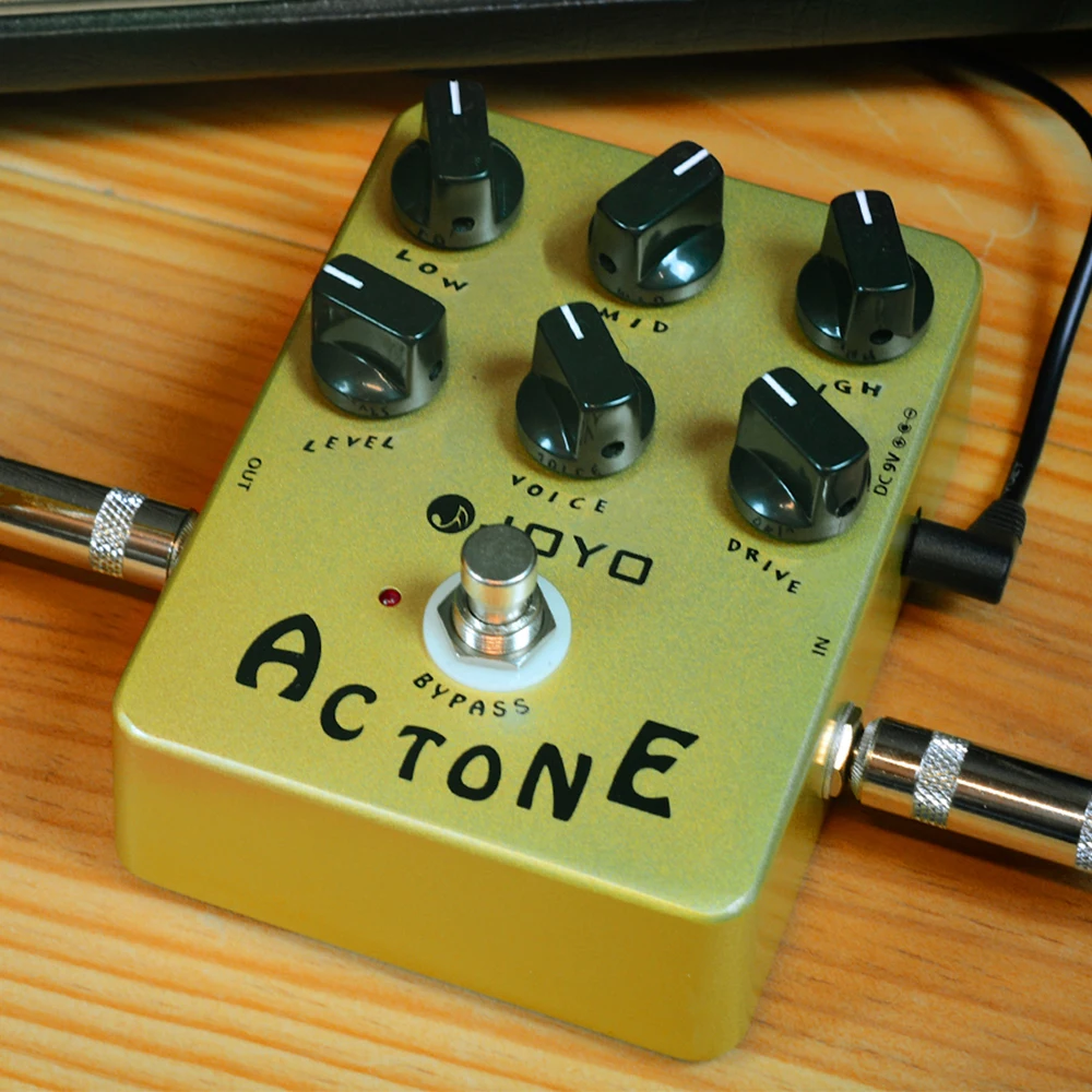 JOYO JF-13 AC TONE Overdrive Guitar Pedal Simulate from AC-30 Tube Amplifier Classic British Rock Sound for Guitarist