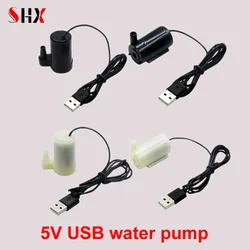 USB 5V Water Pump Low Voltage Micro Mini Submersible Pump Ultra Quiet Usb Hydroponic Vegetable Planting Craft Fountain aquarium