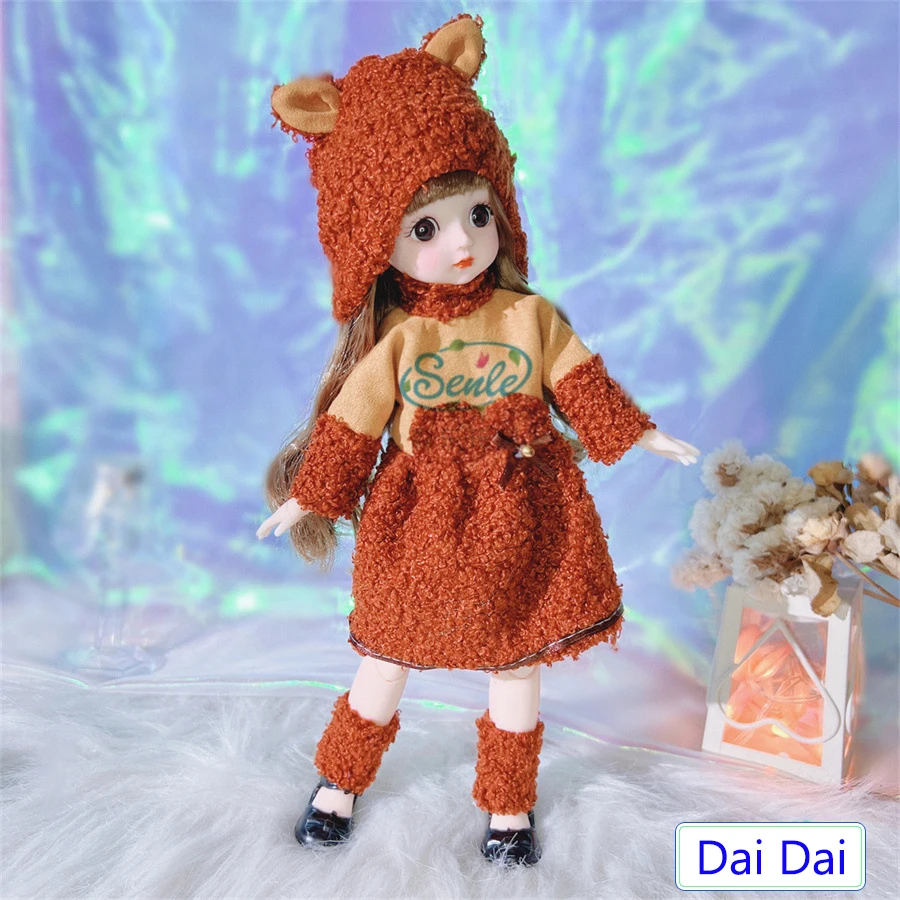 30 cm Puppe mit Kleidung für Kinderspielzeug Mädchen 6 bis 10 Jahre 1/6 Kleidung für BJD-Puppen Puppenhaus-Zubehör – Detail 6