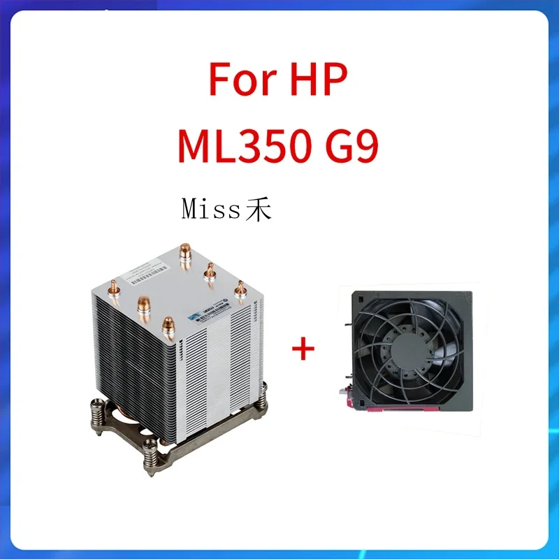 NOVO Kit de Dissipador de Calor para Processador de Servidor HP ML350 Gen9 G9 ML350G9 780977-001 769018-001 Ventoinha de Refrigeração 780976-001 768954-001 Cooler