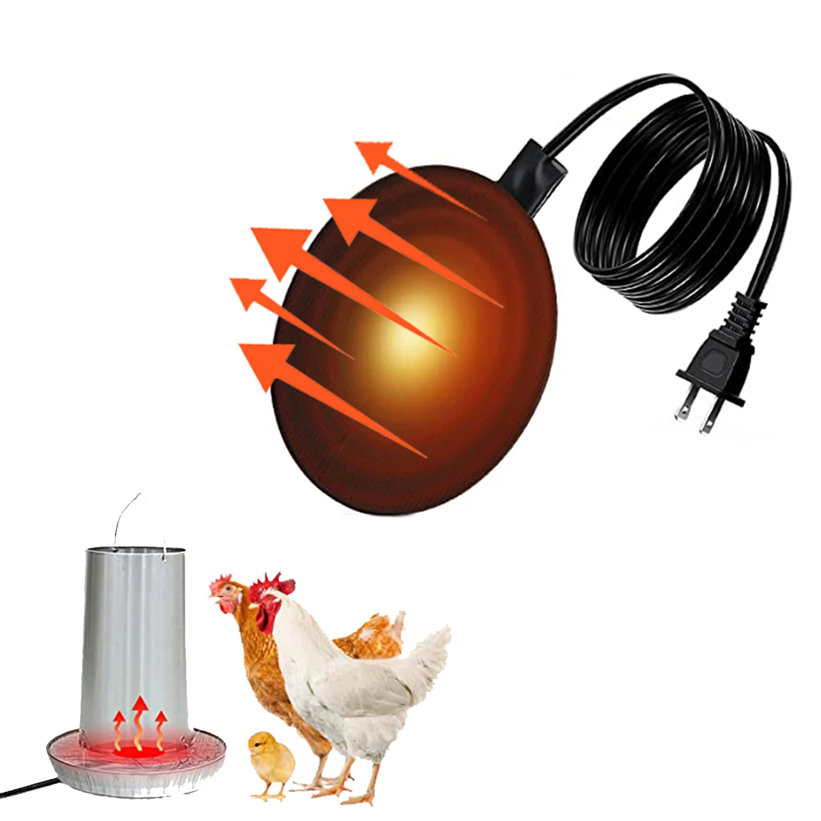

Black Manufacture 120v 240v Flexible Silicone Rubber Heater Heating Element For Egg Incubator