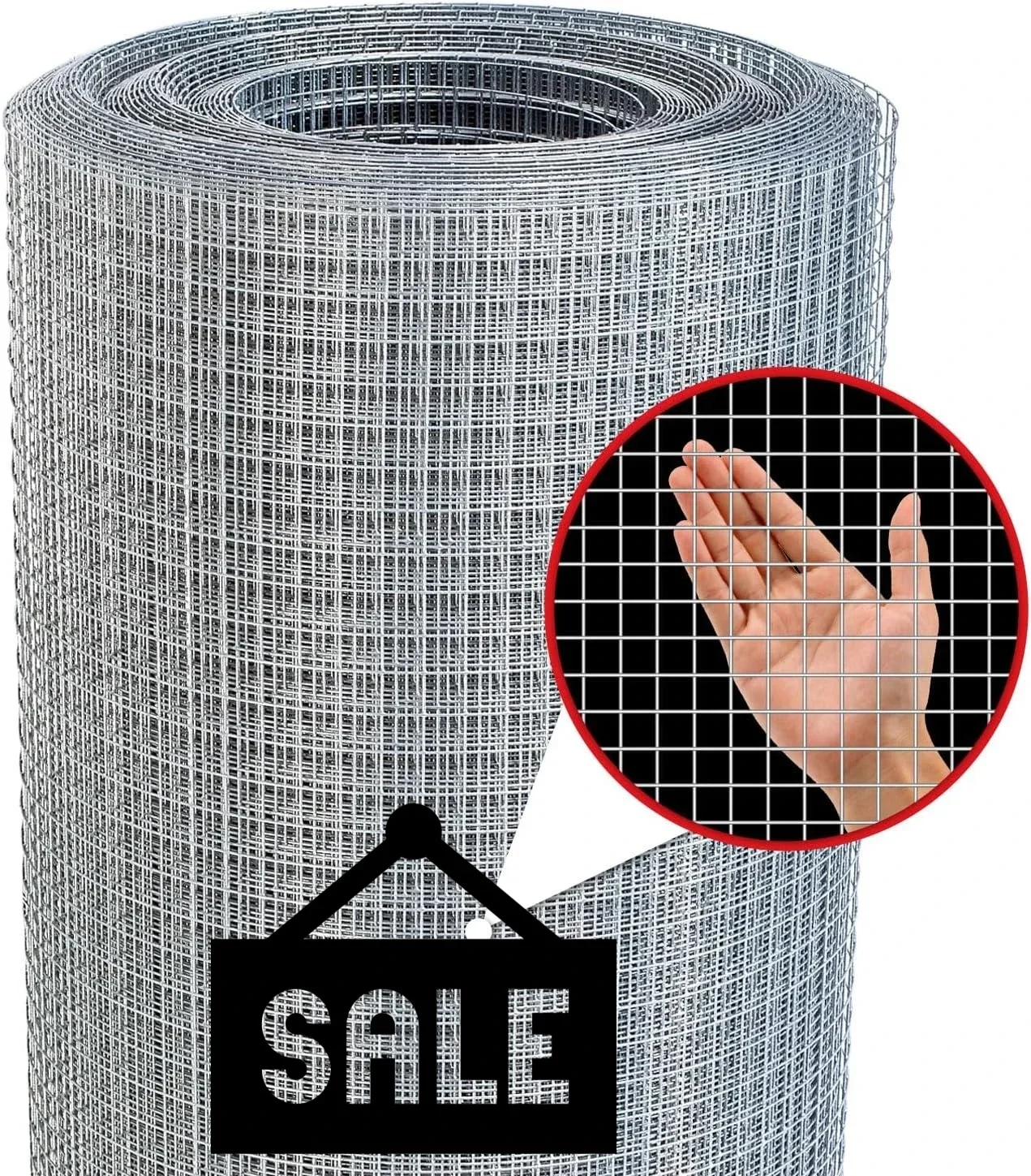

Chicken Wire Fence Wire Mesh Fence Poultry Netting Garden Fence Tree Guard Rolls 1/4inch 48inx100ft 23 Gauge