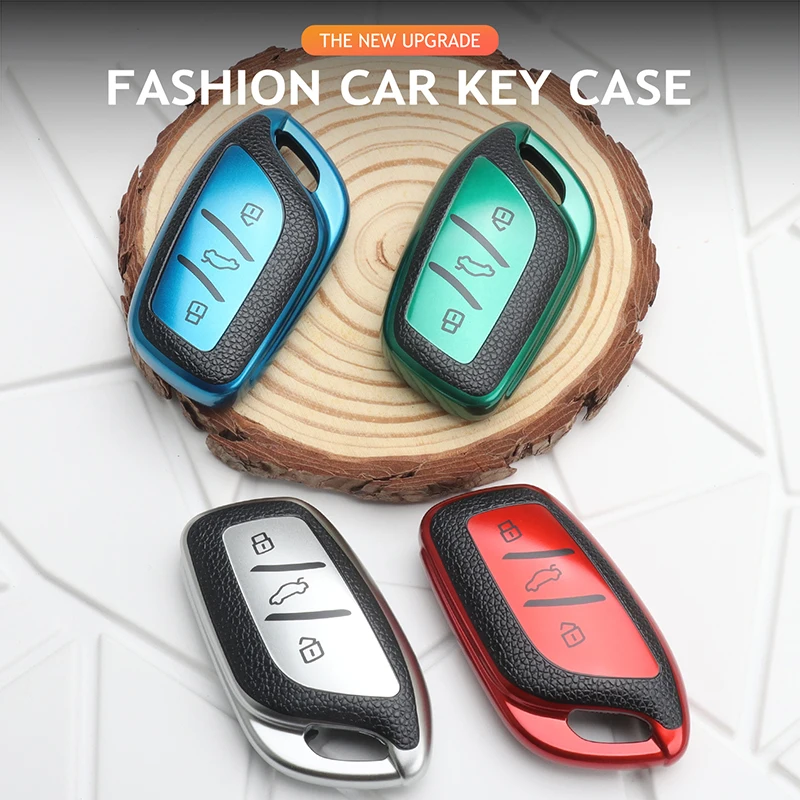 Funda para llave de coche MG Mg7 MG4 MG5 MG6 Mg3 ZS EV HS GT ZX EHS GT para Roewe RX5 RX3 RX8 ERX5 I6 I5 funda para llave accesorios de coche