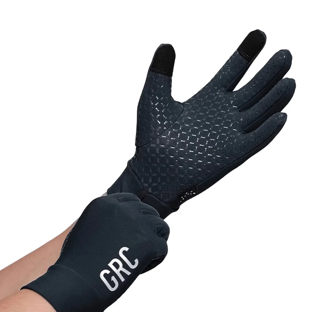 AliExpress GRC Cycling Gloves Full Finger TECH Windproof Thermal Fleece Gloves for Road MTB Bike Winter Riding
