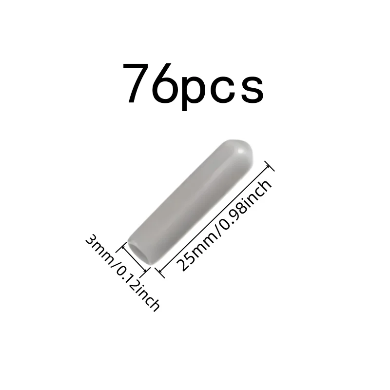 76 pcs Protective End Caps, Anti-Scratch Protection, Dishwasher Rack Tips Sharp Edge Covering, Flexible Soft Material