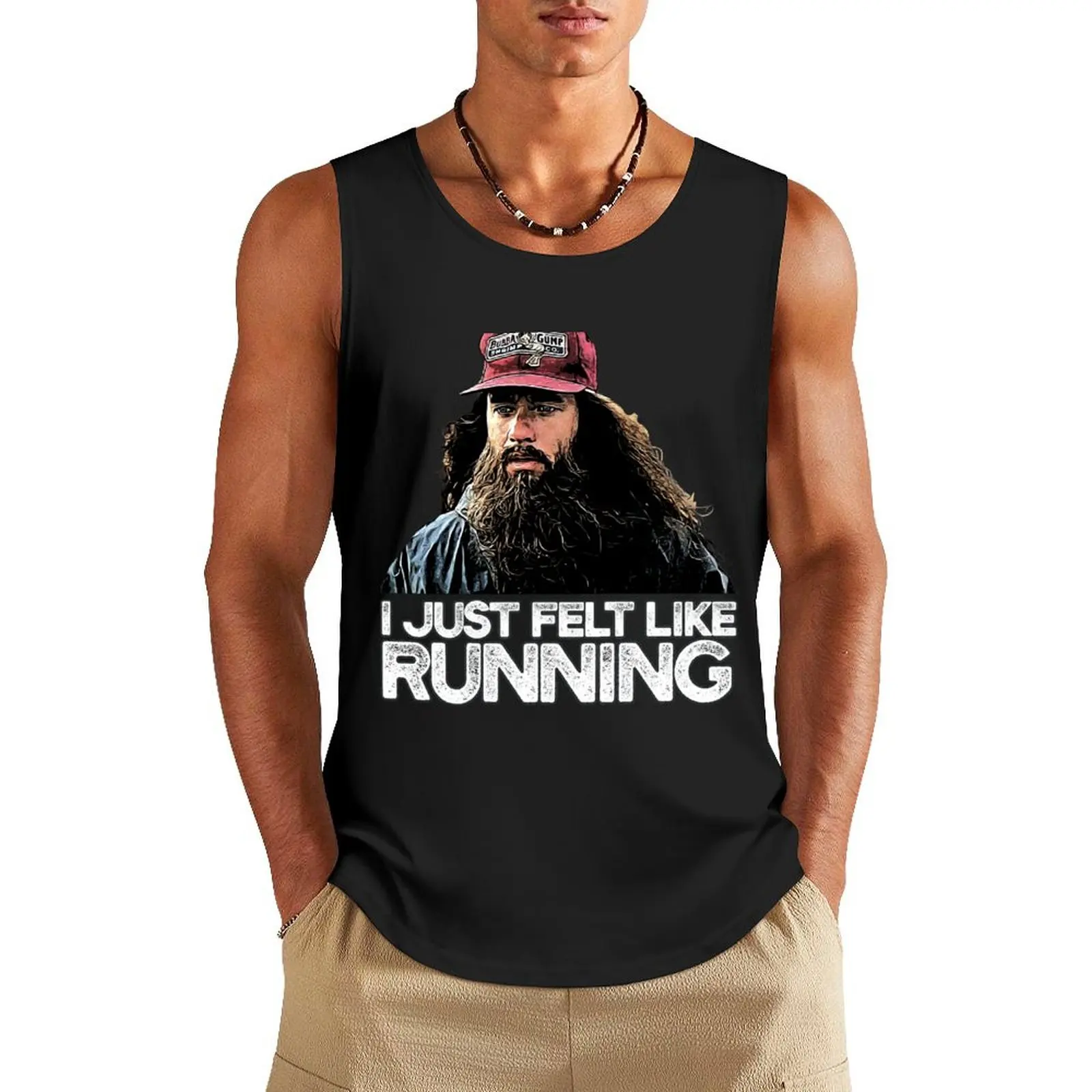 

I just felt like running Tank Top Men's t-shirts gym Men's t-shirts T-shirt men