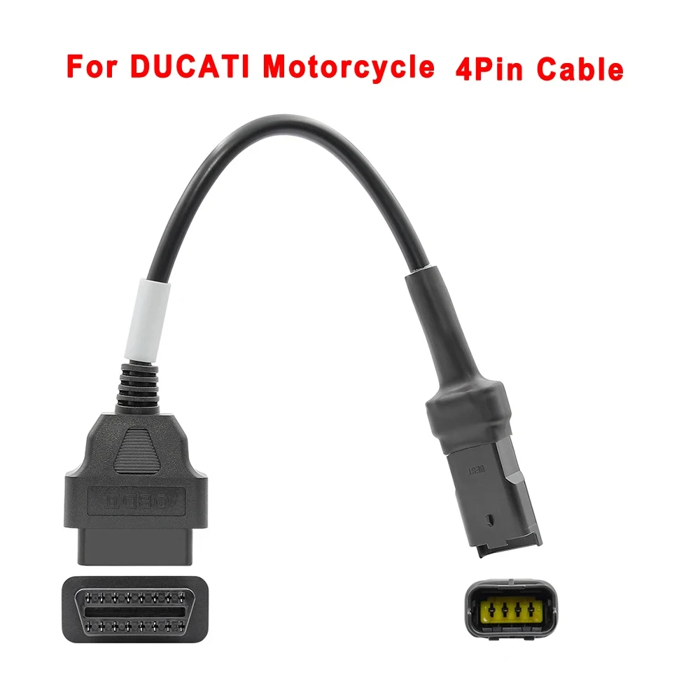 Motorcycle OBD2 Connector Adapter Diagnostic Extension Cable for YAMAHA For HONDA Moto For Harley For Ducati High Quality