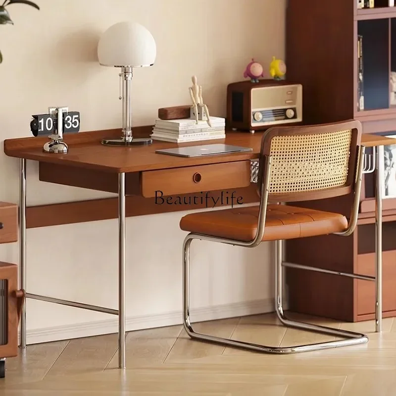 Picture 4: LJYyj21 Bedroom study solid wood desk dresser integrated office stainless steel table