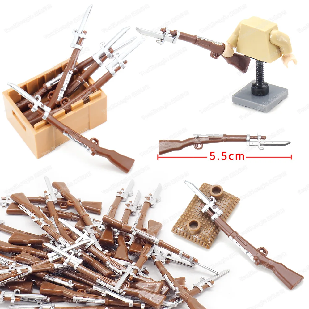 

Military Building Block Army WW2 Combat Stab Guns Soldier Equipment Moc Special Forces Figures Battlefield Model Child Gift Toys