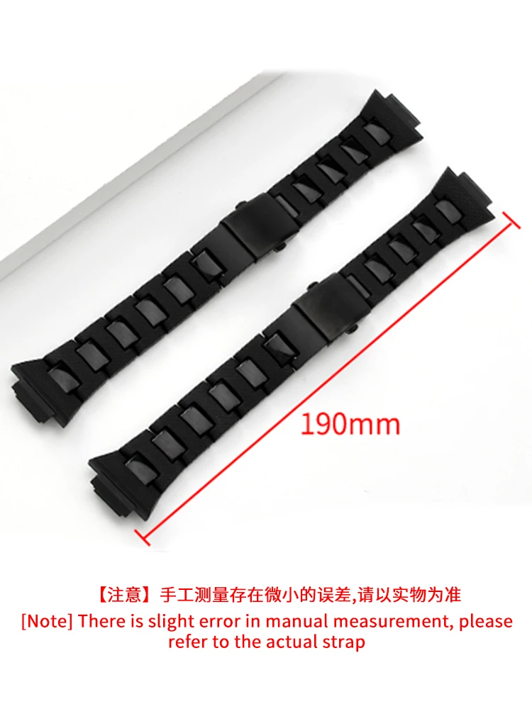 Small Square Plastic Steel Outdoor High Quality Watchbands for Casio DW-6900 9600 5600 GW-M5610 B5600 16mm Black Accessories