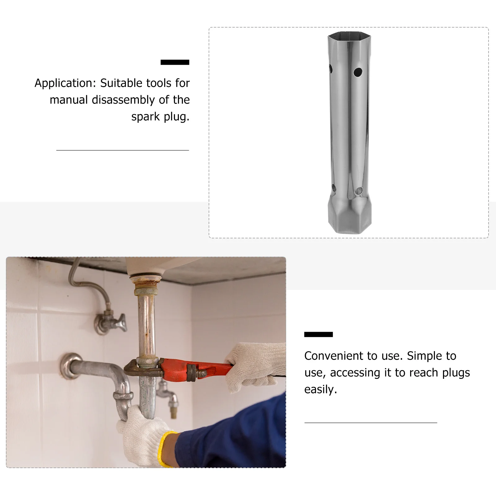 

Double Ended Wrench Socket 34Mm 40Mm Faucet Spanner For Taps Plumbers Repair Tool Basin Kitchen Tap Bolt Disassembly Hand Tool