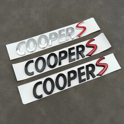 3D ABS Logo Cooper S Emblem Letters Nameplate Car Rear Trunk Coopers Badge Sticker for R53 R52 R56 F57 F55 F56 Jcw Accessories