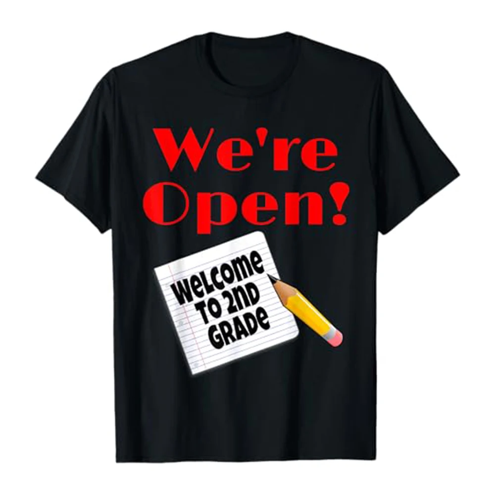 Flagnshow We're Open Welcome To 2nd Grade Back To School T shirt