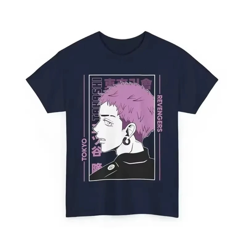 Tokyo Revengers Mitsuya T-shirt Men Women Anime Manga Vintage Graphic Print Casual Short Sleeve Summer Harajuku Oversized Top
