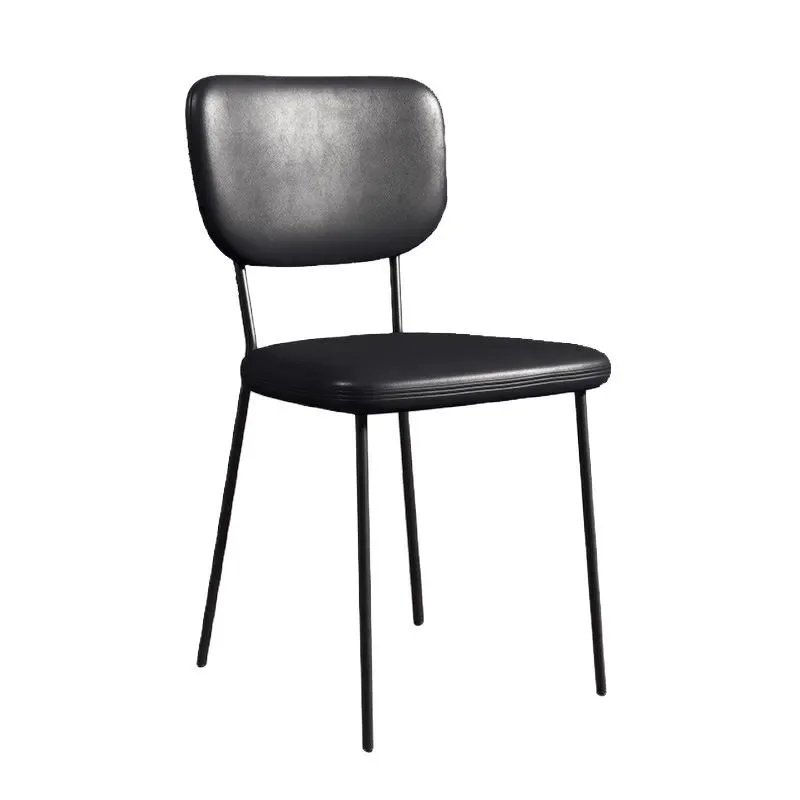

Nordic light luxury dining chair modern simple home stool hotel restaurant ins style Internet celebrity wrought iron back office