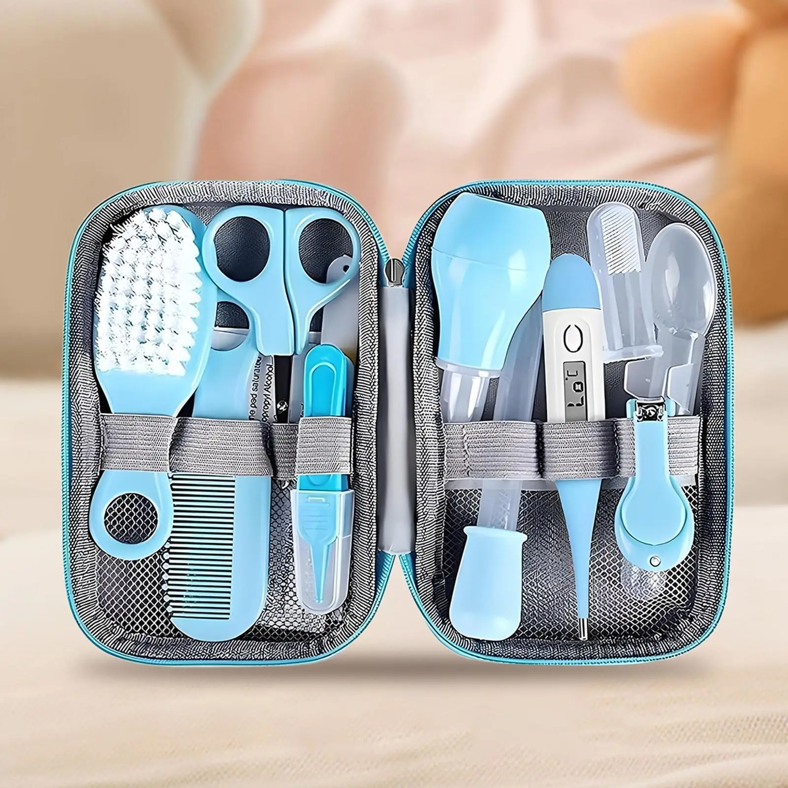 Baby Hygiene Kit 18 Pieces Baby Healthcare And Grooming Kit Small Feeder Finger Toothbrush For Shower Kids Hospital Bag Bath