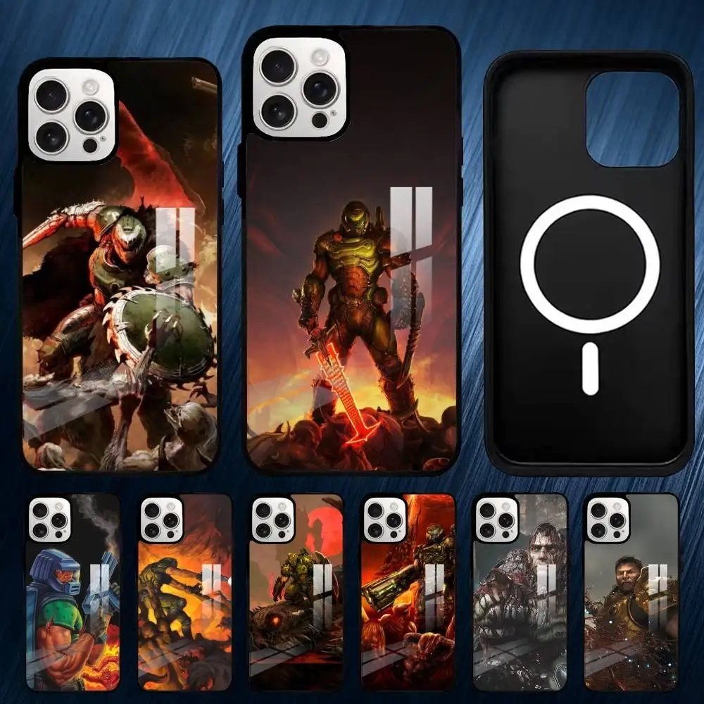 

G-Game D-Dooms Phone Case For iPhone17,16,15,14,13,12,11,Plus,Pro,Max For Magsafe Wireless Charging case