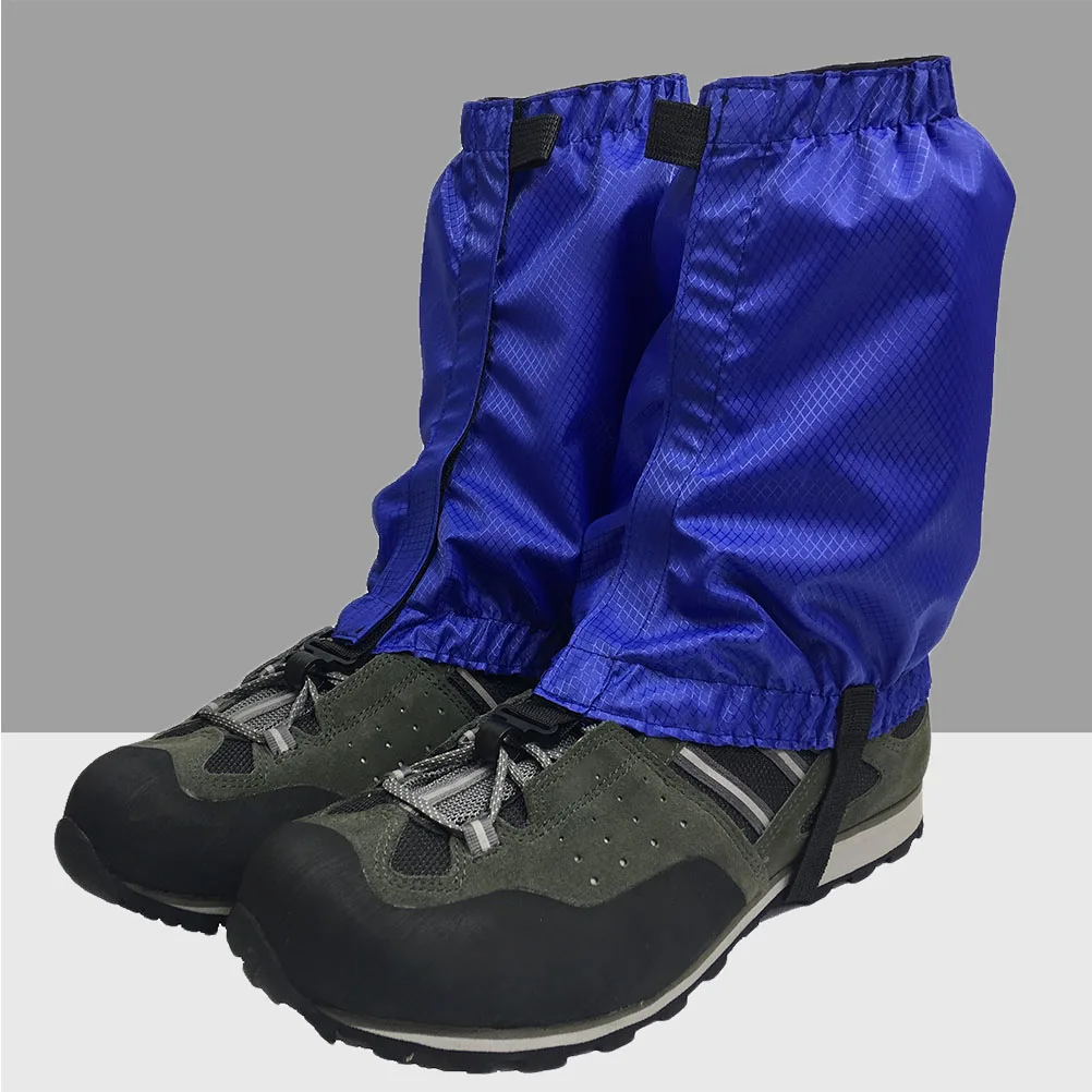 

1 Pair Snow Lightweight Waterproof Breathable Outdoor Hiking Gaiters Adjustable Ankle Gaiters For Walking Camping Climbing Dark