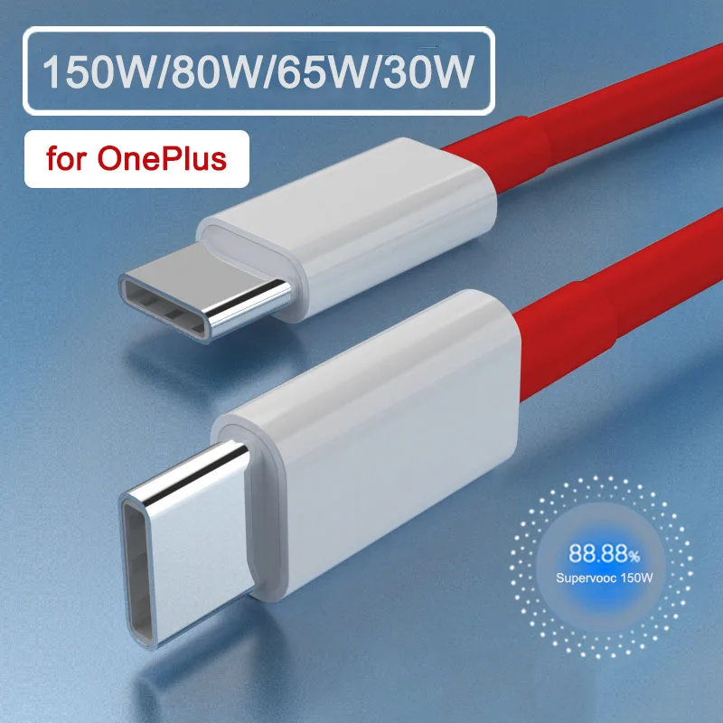 150W/80W/65W/30W Supervooc Type C Cable for Oneplus 10T 10R 10 9 9R 9RT USB C Cord Type-c Fast Charge for One Plus ACE 2 Nord 2T