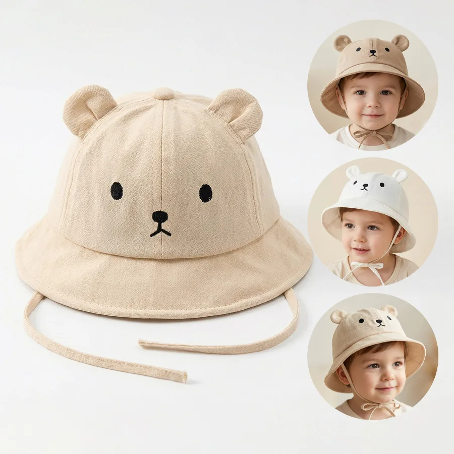 

2026 Spring/Summer Baby Fisherman Cap - Boys and Girls Baby Sunscreen Lightweight Hat for Sun Protection