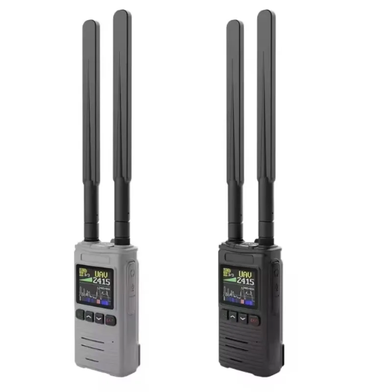 Portable 1.5 Km Range Full Frequency Band 0-8GHz Metal Detector Handheld Drone Detection Sound Alarm System Safety Protection E