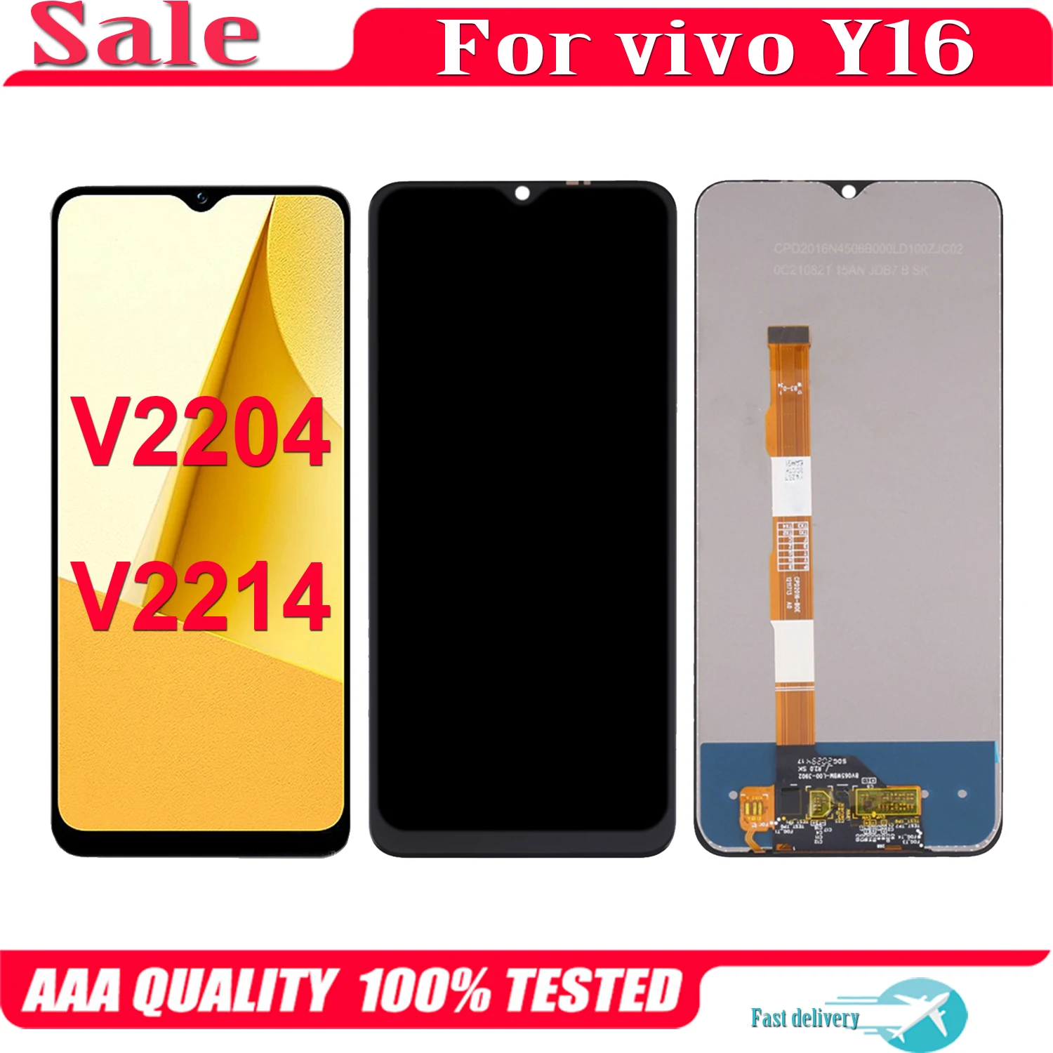 

Original 6.51" For Vivo Y16 V2204 V2214 LCD Display Touch Screen Replacement Digitizer Assembly