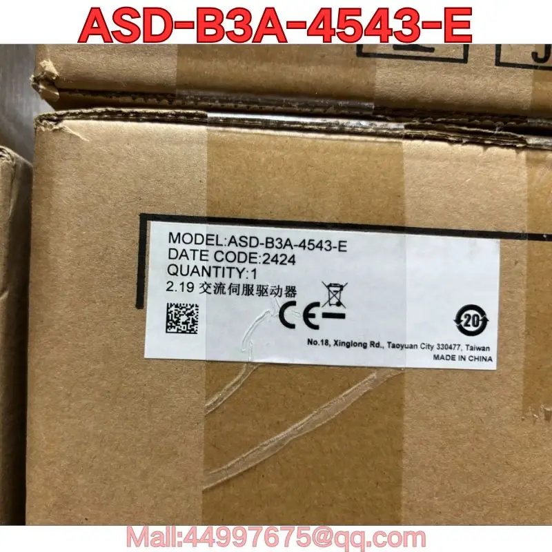 Brand new ASD-B3A-4543-E servo drive The latest quotation for 2026