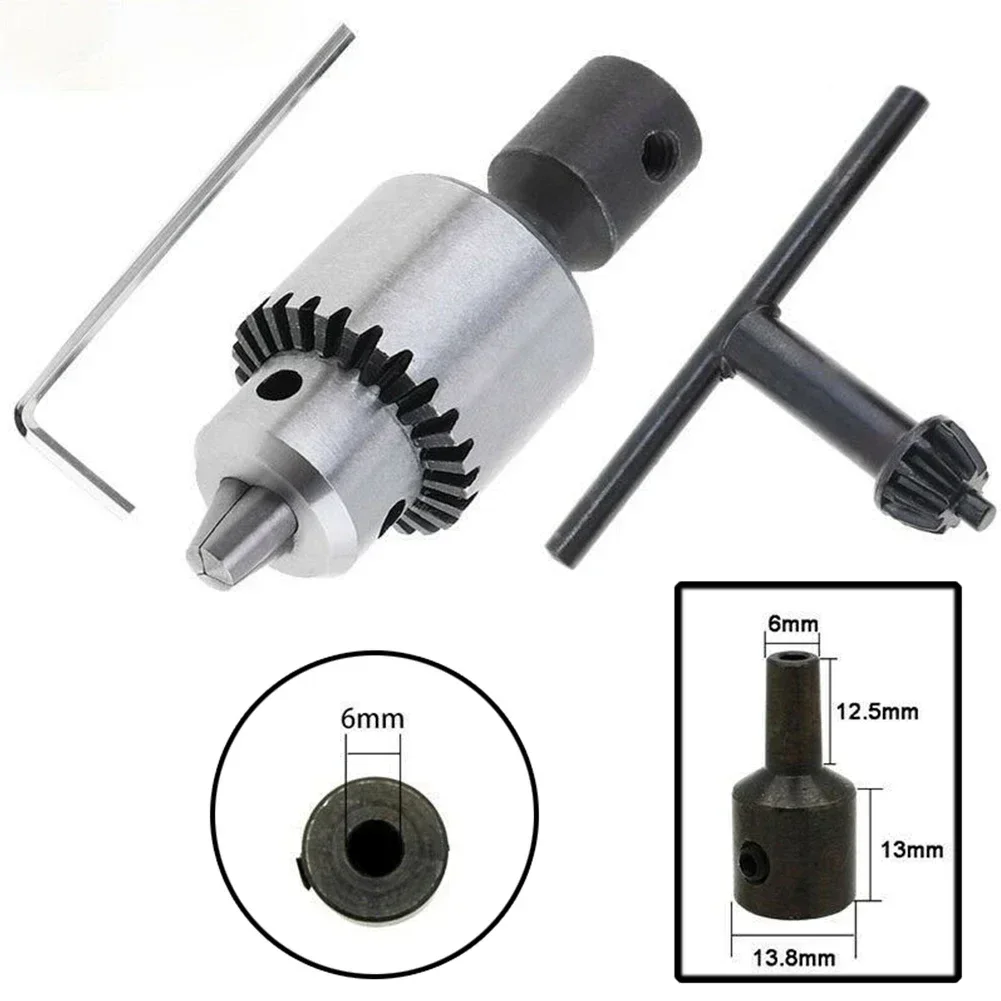 Mandril de Broca Micro Motor Faixa de Fixação 0.34 mm Mini Mandril de Broca de Metal Montado Cônico com Chave t e l Conector mm