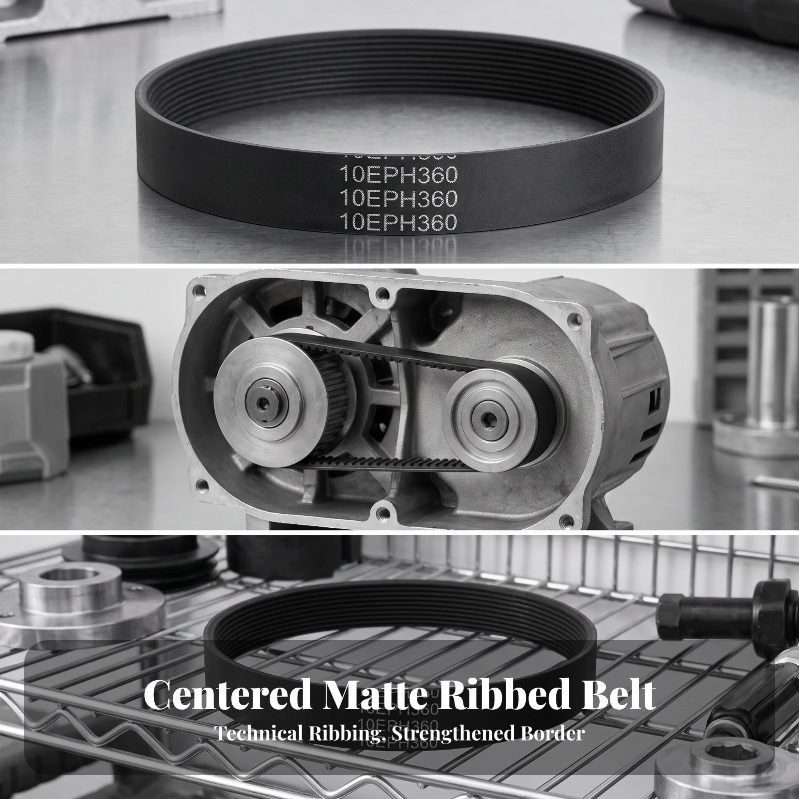 Table Saw Drive Belt Heavy-Duty Ribbed Drive Belt Long-Lasting Wear-Resistant for Workshop