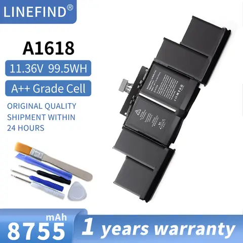 A1618 11.36V 99.5Wh Battery For Apple MacBook Pro 15" Retina A1398 2015 Year 020-00079 MJLQ2LL/A MJLT2LL/A With Tools