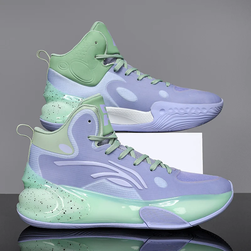 Novas crianças tênis de basquete amortecimento altamente responsivo projetado para treinamento de basquete tênis de basquete casuais