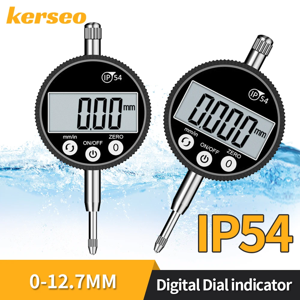 

IP54 waterproof Digital Dial Indicator Gauges Electronic Digital Micrometer Hour Type Indicator Comparator Measuring Instruments