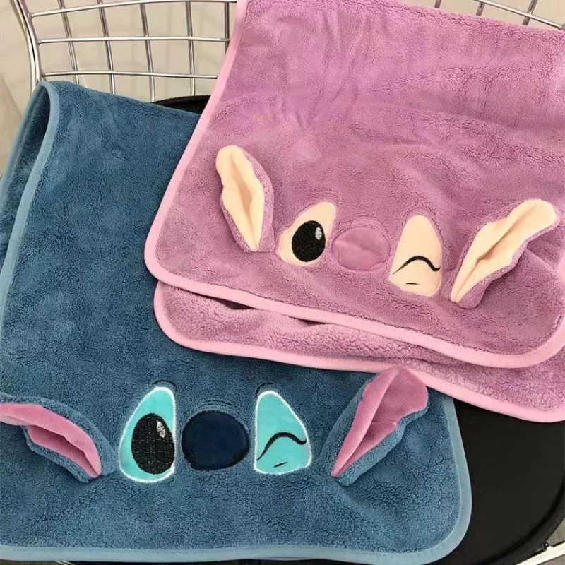 

Stitch Towel Disney Cute Stitch Pattern Rectangular Towel Couple Cartoon Coral Velvet Soft Face Towel Student Face Angel Stitch