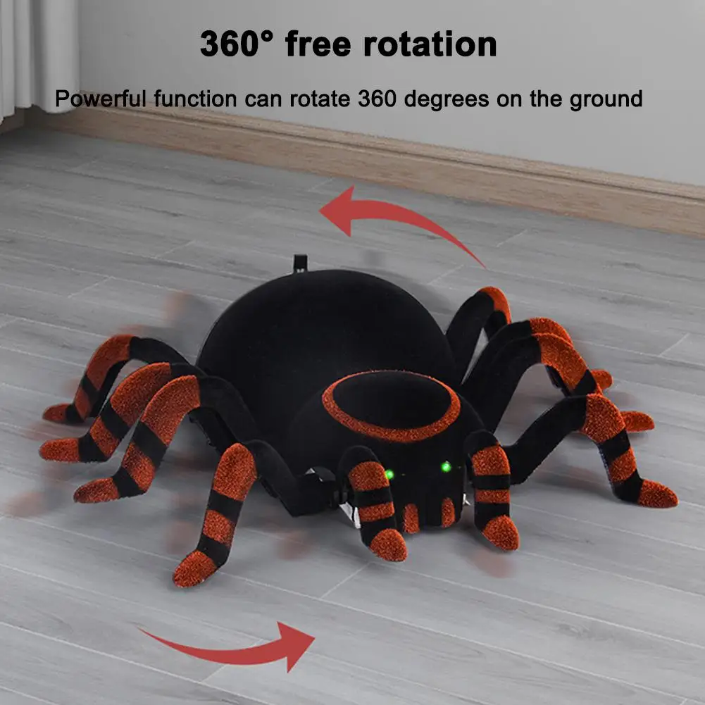 لعبة تسلق الجدار العنكبوتي بجهاز التحكم عن بعد، وضع مزدوج، روبوت الزحف على الحائط والأرض، لعبة حيوانات بيونية واقعية للأطفال والأولاد، هدايا