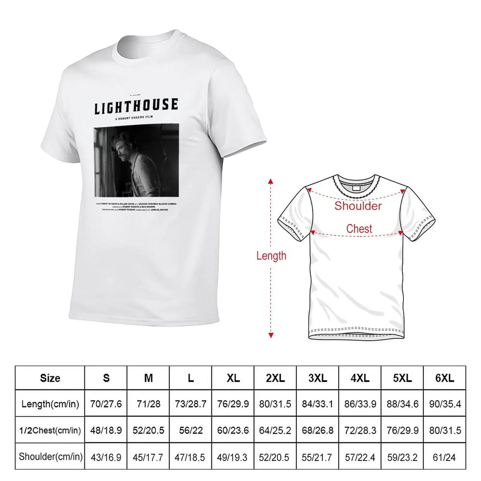 The Lighthouse Behind the Scenes Movie Poster T-Shirt graphic t shirts summer tops men t shirts