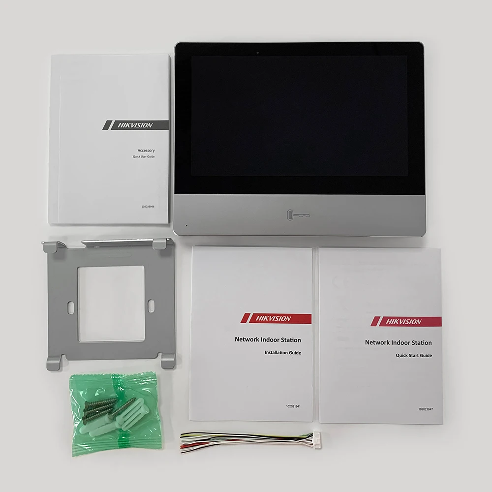 Hikvision DS-KV8413-WME1 sem fio IP Vídeo Porteiro WIFI Estação de porta Campainha DS-KH8350-WTE1 Estação interna Controle de acesso