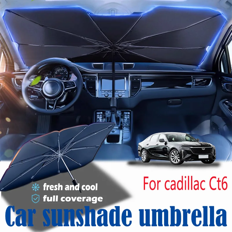 

For cadillac Ct6 front windshield panel, sun visor, summer accessories, heat insulation, sun shading, and sun protection