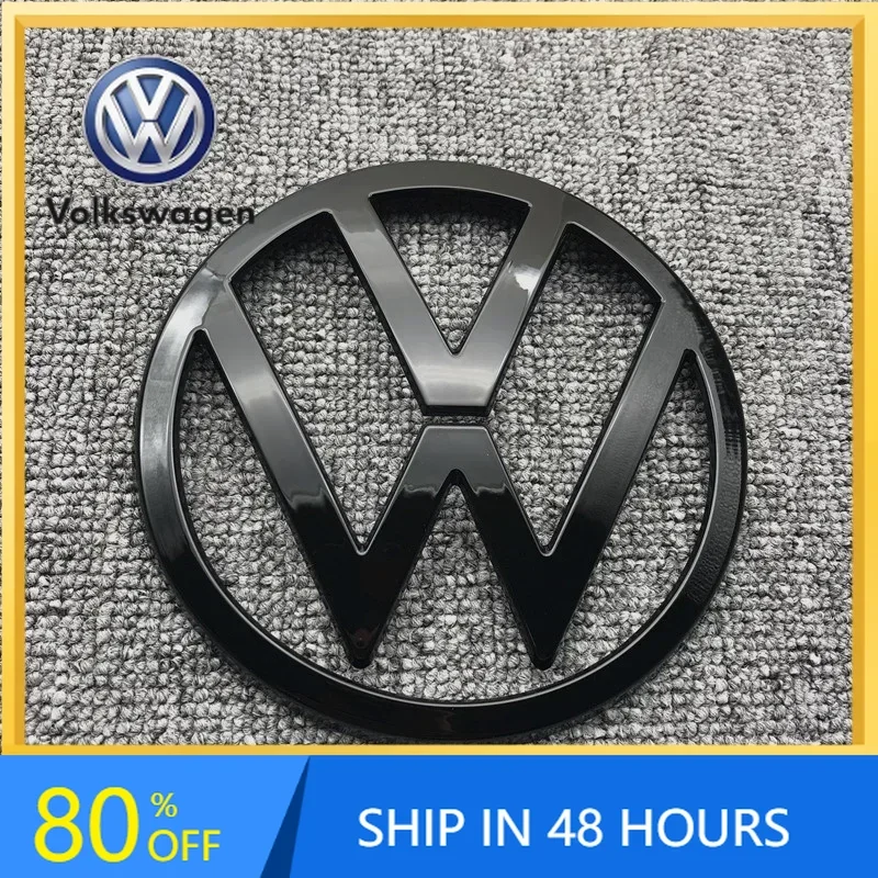 

2026 Hot For VW VOLKSWAGEN Universal Black Front & Rear Emblem Set for Volkswagen Golf 8 / New Magotan / T-Roc / CC / Passat / M