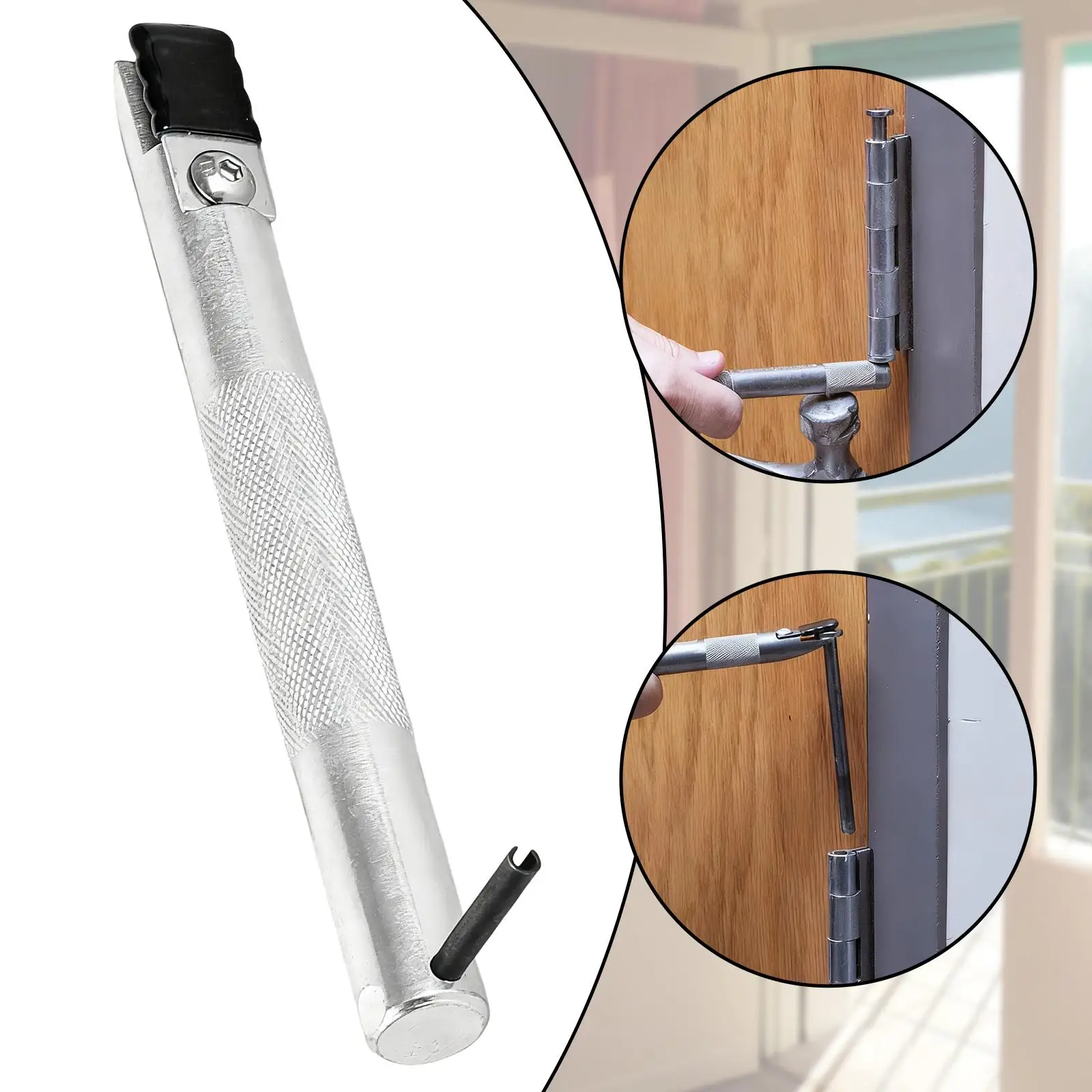 

Door Hinge Pin Removal Tool Remove Door Pin Quickly Nonslip Gripping 90 Degree Pin Remover Universal Hinge Tool for Maintenance