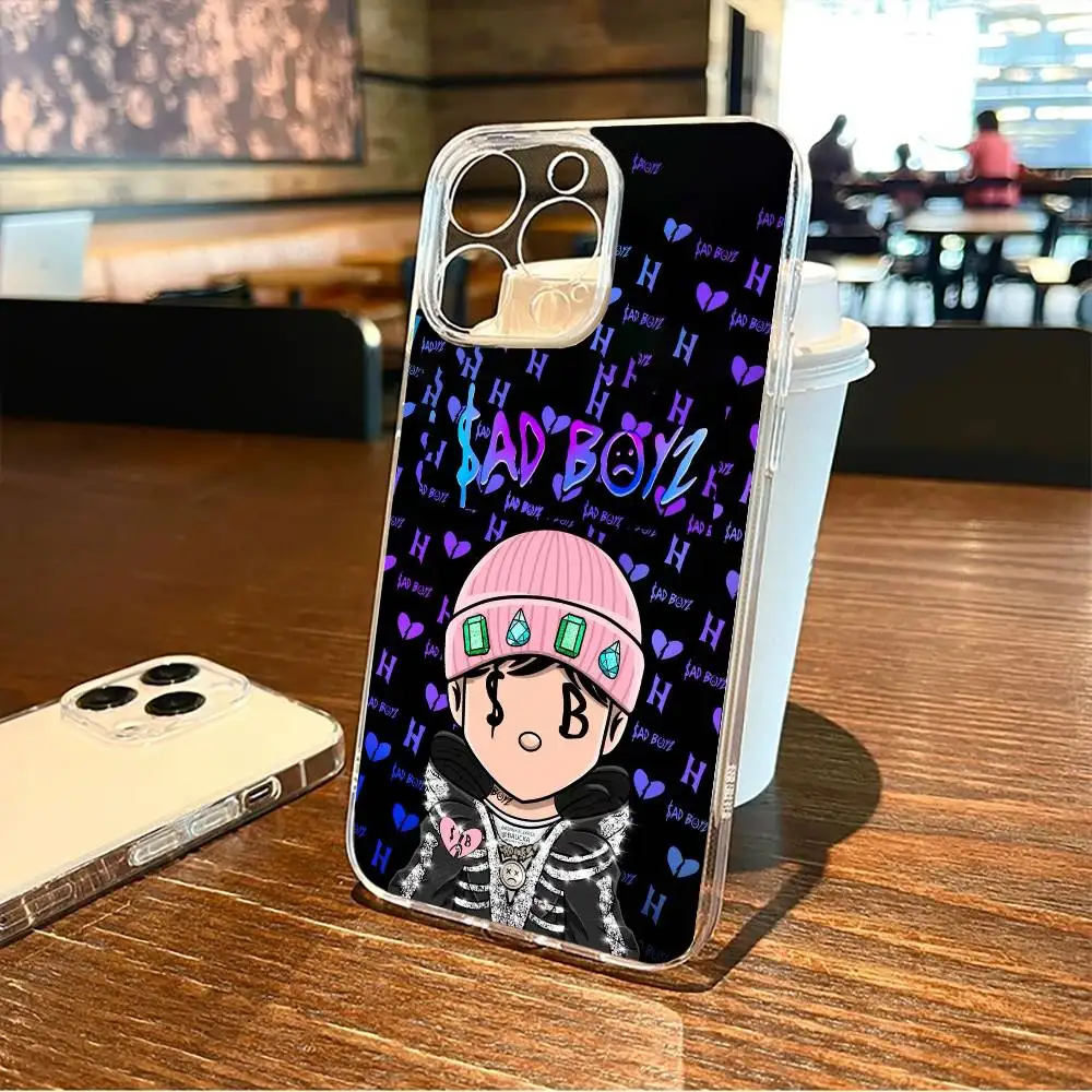 حافظة هاتف J-Junior H $AD BOYZ 4 LIFE لهاتف iPhone17,16,15,14,13,12,11 Plus,Pro Max غطاء شفاف ناعم